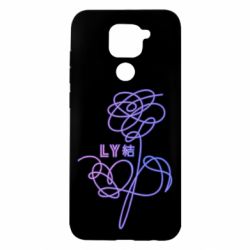 Чехол для Xiaomi Redmi Note 9/Redmi 10X Flowers line bts - PrintSalon