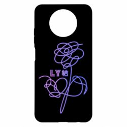 Чехол для Xiaomi Redmi Note 9 5G/Redmi Note 9T Flowers line bts - PrintSalon