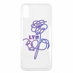 Чехол для Xiaomi Redmi 9a Flowers line bts - PrintSalon