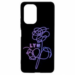 Чехол для Xiaomi Poco F3/K40 Flowers line bts - PrintSalon