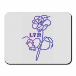 Коврик для мыши Flowers line bts - PrintSalon