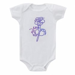 Детский бодик Flowers line bts - PrintSalon