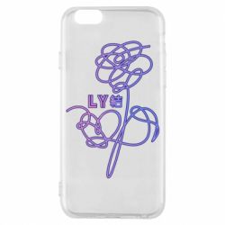 Чехол для iPhone 6/6S Flowers line bts - PrintSalon