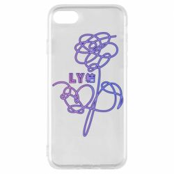 Чехол для iPhone 8 Flowers line bts - PrintSalon