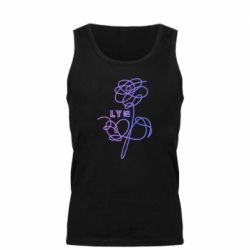 Мужская майка Flowers line bts - PrintSalon