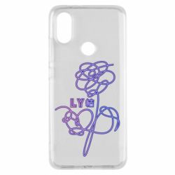 Чехол для Xiaomi Mi A2 Flowers line bts - PrintSalon