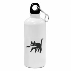 Фляга Cat with a knife - PrintSalon