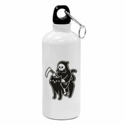 Фляга Death and cat - PrintSalon
