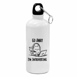 Фляга Go away i'm introverting - PrintSalon