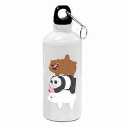 Фляга Гризли Панда и Белый - PrintSalon