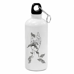 Фляга Hand with leafs - PrintSalon