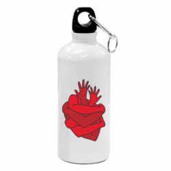 Фляга Heart out of hands - PrintSalon