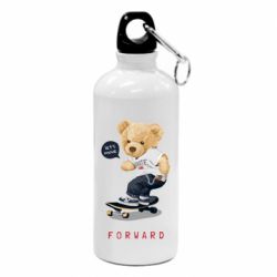 Фляга Мишка тедди на скейте-PrintSalon Фляга Мишка тедди на скейте