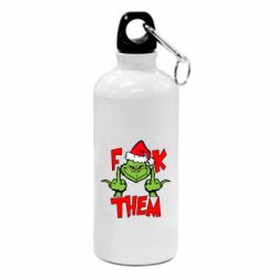 Фляга The grinch f*ck them - PrintSalon