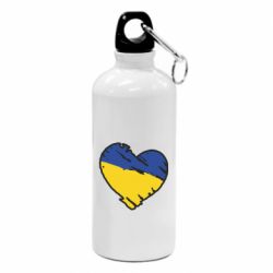 Фляга Украина сердце с царапинами - PrintSalon