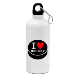 Фляга I love hockey - PrintSalon