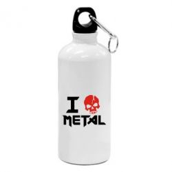 Фляга I love metal - PrintSalon