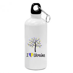 Фляга I love Ukraine дерево - PrintSalon