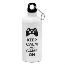 Фляга KEEP CALM and GAME ON - PrintSalon