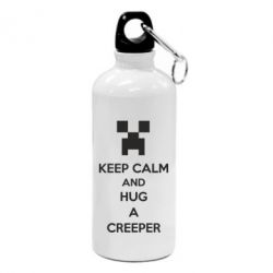 Фляга KEEP CALM and HUG A CREEPER - PrintSalon