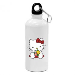 Фляга Kitty с букетиком - PrintSalon