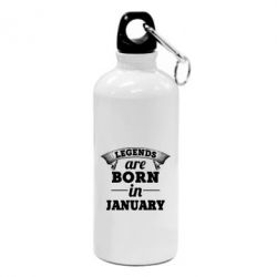 Фляга Legends are born in January - PrintSalon