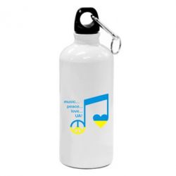 Фляга Music, peace, love UA