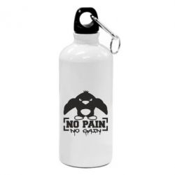 Фляга No pain no gain пінгвін - PrintSalon