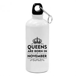 Фляга Queens are born in November - PrintSalon