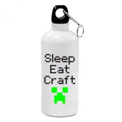 Фляга Sleep,eat, craft - PrintSalon