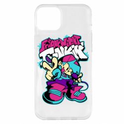 Чехол для iPhone 14 Plus FnF Boy And Logo - PrintSalon
