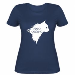 Женская футболка Food is coming - PrintSalon