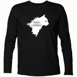 Футболка с длинным рукавом Food is coming - PrintSalon