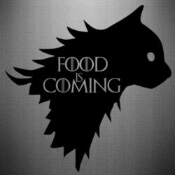 Наклейка Food is coming