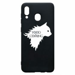 Чехол для Samsung A20 Food is coming - PrintSalon