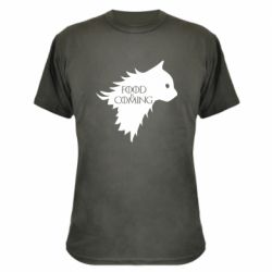 Камуфляжная футболка Food is coming - PrintSalon