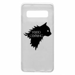 Чехол для Samsung S10 Food is coming - PrintSalon