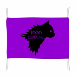 Флаг Food is coming - PrintSalon