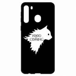 Чехол для Samsung A21 Food is coming