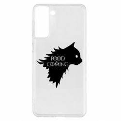 Чехол для Samsung S21+ Food is coming - PrintSalon