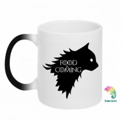 Чашка-хамелеон Food is coming - PrintSalon