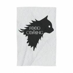 Полотенце с принтом Food is coming - PrintSalon