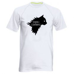 Мужская футболка для спорта Food is coming - PrintSalon