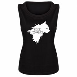 Женская майка Food is coming - PrintSalon