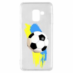 Чехол для Samsung A8 2018 Football of Ukraine - PrintSalon