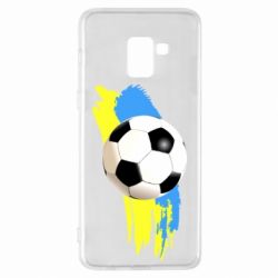 Чехол для Samsung A8+ 2018 Football of Ukraine - PrintSalon