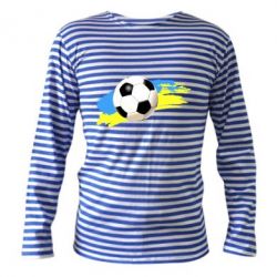 Тельняшка с длинным рукавом Football of Ukraine - PrintSalon