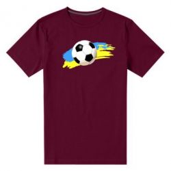Мужская футболка премиум Football of Ukraine - PrintSalon