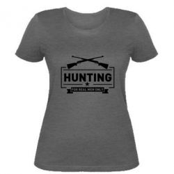 Женская футболка For real men only - PrintSalon