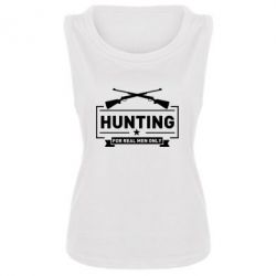 Женская майка For real men only - PrintSalon